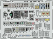 73707 Eduard 1/72 photo etched parts for F-14A