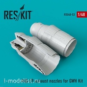 RSU48-0053 Reskit 1/48 Выхлопные сопла для M&G-29 (GWH)