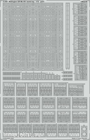 72697 Eduard 1/72 Фототравление для Wellington GR Mk.VIII bomb bay (AIRFIX)