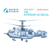 QDS-35077 Quinta Studio 1/35 3D Декаль интерьера кабины К@-29 (Трубач) (Малая версия)