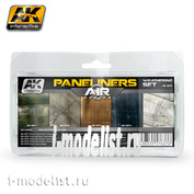 AK2070 AK Interactive PANELINERS WEATHERING SET COMBO (set for panel lines)