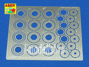 24 024 Aber 1/24 photo Etching Standard drilled discs brakes dia. 12mm