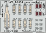 FE1069 Eduard 1/48 photo-etched parts Kit for A-26B Invader seatbelts STEEL (ICM)