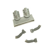 MC235034 MasterClub 1/35 Выхлопные патрубки с бронировками для тип 34, Су-  тип 5 с проточками под болты