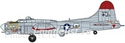 01961 Hasegawa 1/72 B-17G Flying Fortress Silver Fleet