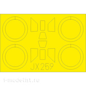 JX259 Eduard 1/32 Маска для PZL P.11c