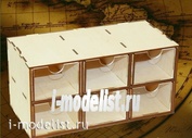 MWP-0010-01 WinModels cassette organizer module for 6 boxes.