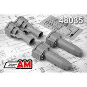АМС48035 Advanced Modeling 1/48 Осколочно-фугасно-зажигательная авиабомба калибра 500 кг ОФЗАБ-500