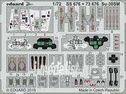 SS676 Eduard 1/72 photo etched parts for the su-30SM
