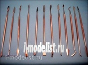 400062 Moon modeling spatula Set, 12 PCs, stainless steel