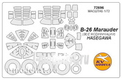 72696 KV Models 1/72 B-26 Marauder (all modifications) + masks for wheels and wheels