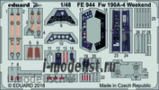FE944 Eduard photo etched parts 1/48 Fw 190A-4 Weekend