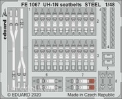 FE1067 Eduard 1/48 photo etching Kit for UH-1N seatbelts STEEL (KITTY HAWK)