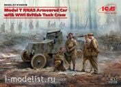 35670 ICM 1/35 Бронеавтомобиль Model T RNAS с британским танковым с экипажем I МВ