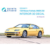 QD24011 Quinta Studio 1/24 3D Декаль интерьера кабины Nissan Fairlady 300ZX Z32 (Tamiya)