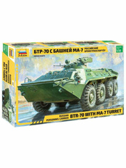 3587 Zvezda 1/35 armored personnel Carrier BTR-70 with mA-7 tower