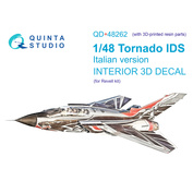 QD+48262 Quinta Studio 1/48 3D Декаль интерьера кабины Tornado IDS Italian (Revell) (с 3D-печатными деталями)