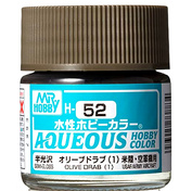 H52 Gunze Sangyo Water-soluble Olive Drab Semi-Gloss paint