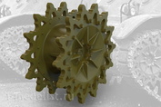 35006 Fury Models 1/35 set of add-ons driving sprockets 14-toothed, early type for US light tank M3A1 / M3A3 
