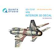 QD+72167 Quinta Studio 1/72 3D Декаль интерьера кабины С-17УМ3 (Modelsvit) (с 3D-печатными деталями)