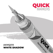 AKMQ019 AK Interactive Маркер QUICK MARKER - Белая тень / White Shadow