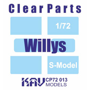 CP72 013 KAV models 1/72 Остекление для моделей Willys (S-Model)