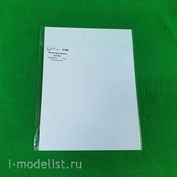 5185 СВмодель Полистирол белый лист 2,0 мм - 185х250 мм - 1 шт