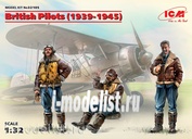 32105 ICM 1/32 British Pilots (1939-1945) (3 figures) (100% new molds)