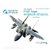 QD48039 Quinta Studio 1/48 3D Декаль интерьера кабины F-15C (для модели GWH)