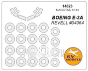 14623 KV models 1/144 Boeing E-3A + masks on wheels and wheels