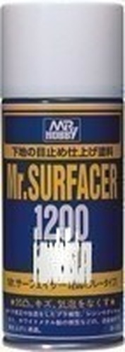 B-515 Gunze Sangyo Primer spray Mr. Surfacer 1200. Volume: 170 ml.