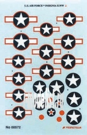 00572 Propagteam 1/72 U.S. Air Force 2 insignia WWII