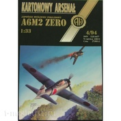 4/1994 Halinski Paper model is a A6M2 Zero