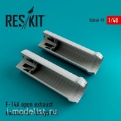 Rsu48-0079 RESKIT 1/48 Open jet nozzles for f-14A Tomcat