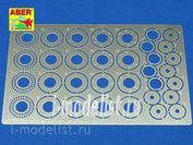 24 025 Aber photo-etched 1/24 Standard slotted discs brakes dia. 12mm