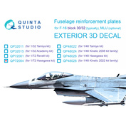 QP72004 Quinta Studio 1/72 Усиливающие накладки для F-16 block 30/32 (Hasegawa)