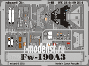 FE214 Eduard 1/48 photo etched parts for the Fw 190A-3