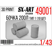 49001 SX-Art 1/43 Barrel 200 L type 1 (10 pcs.)