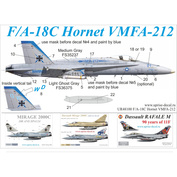 UR48100 UpRise 1/48 Декали для F/A-18C Hornet VMFA-212