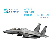 QD32119 Quinta Studio 1/32 3D Декаль интерьера кабины F-15E (Tamiya)
