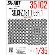 35102 SX-Art 1/35 Paint Mask Sd.Kfz.181 Tiger I Initial prod. (RFM)