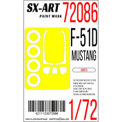 72086 SX-Art 1/72 Окрасочная маска P-51D Mustang (Airfix)