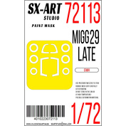 72113 SX-Art 1/72 Paint mask MiGG-29 late (GWH)