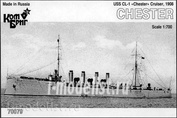 KB70079 Kombrig 1/700 scale USS Chester Cruiser, 1908