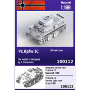 100112 Zebrano 1/100 Немецкий лёгкий танк Pz.Kpfw. IC