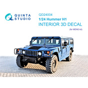 QD24004 Quinta Studio 1/24 3D Декаль интерьера кабины Hummer H1 (MENG)