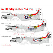 UR3276 UpRise 1/32 Декаль для A-1H Skyrader VA-176