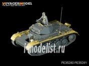 PE35281 Voyager Model 1/35 Фототравление для WWII German Pz.Kpfw.II Ausf.A/B/C Fenders