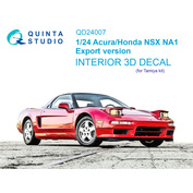 QD24007 Quinta Studio 1/24 3D Декаль интерьера кабины Acura-Honda NSX NA1 Export version (Tamiya)