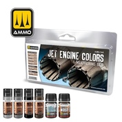 AMIG7445 Ammo Mig JET ENGINES COLORS AND WEATHERING SET (реактивные двигатели)